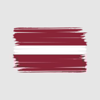 Latvia Flag Brush Vector. National Flag vector