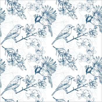 Vintage floral pattern. Seamless flower pattern on white background. Design for background,wallpaper,clothing,wrapping,fabric,Vector illustration.embroidery style. vector