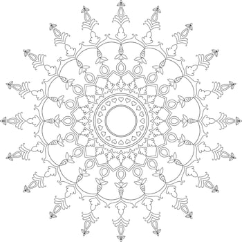 Mandala coloring pages. vector
