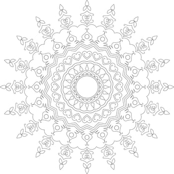 Mandala coloring pages. vector