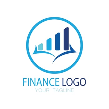 Business finance and Marketing logo Vector illustration TEMPLATE ICON design Financial accounting logo with modern vector concept