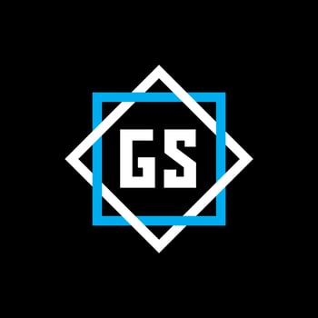GS creative circle letter logo concept. GS letter design. vector