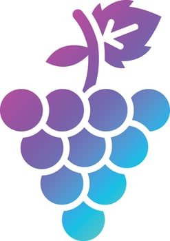 Grapes Vector Icon Design Illustration
