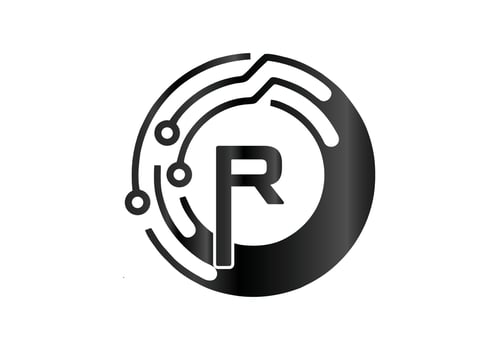 Letter R Monogram design elements graceful template Business sign identity label badge Technology Digital logos vector