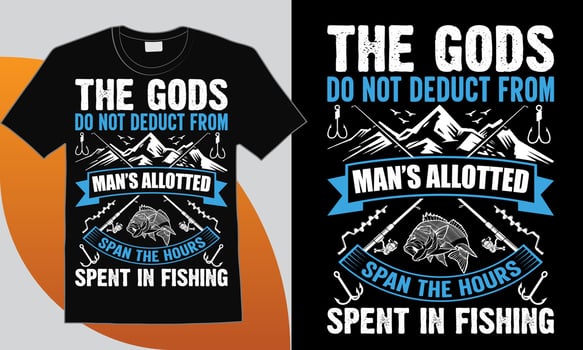 Fishing T-shirt Design Quotes, Fish Tee vector
