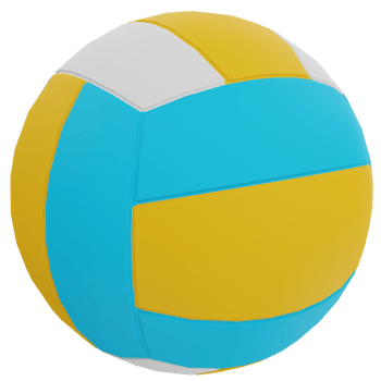 Volleyball 3D Illustration png