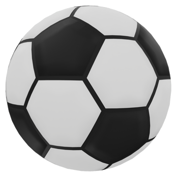 Soccer Ball 3D Illustration png