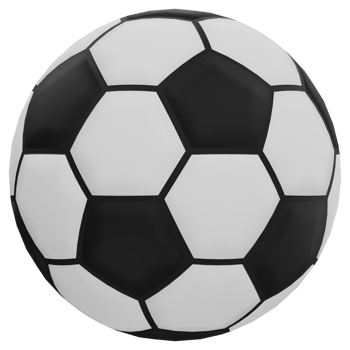 Soccer Ball 3D Illustration png