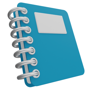 Notebook 3D Illustration png