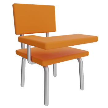 Student Chair 3D Illustration png