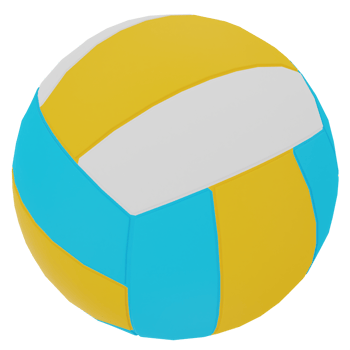Volleyball 3D Illustration png