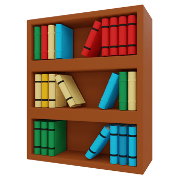 Library 3D Illustration png