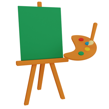 Art Class 3D Illustration png