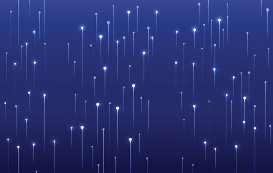 Technology big data digital blue glowing background vector