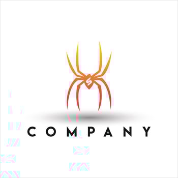 Letter S Spider Logo. Spider Logo vector