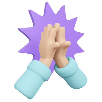 Hand praying 3d render png