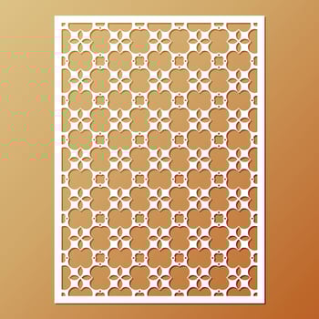 seamless die cut decorative pattern template vector