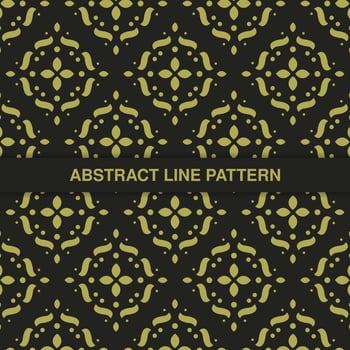 flat ornament line pattern design vector