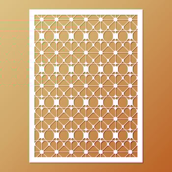 seamless die cut decorative pattern template vector