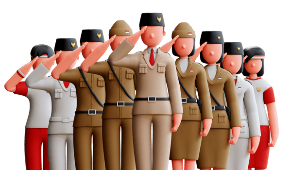 3D Character Independence Day Of Indonesia png