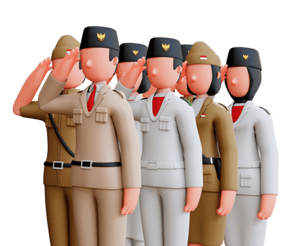 3D Character Independence Day Of Indonesia png