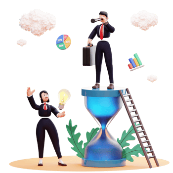 3D Character Businessman Illustration png