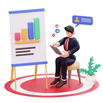 3D Character Businessman Illustration png
