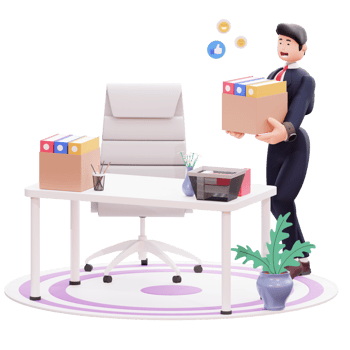 3D Character Businessman Illustration png