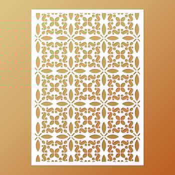 seamless die cut decorative pattern template vector