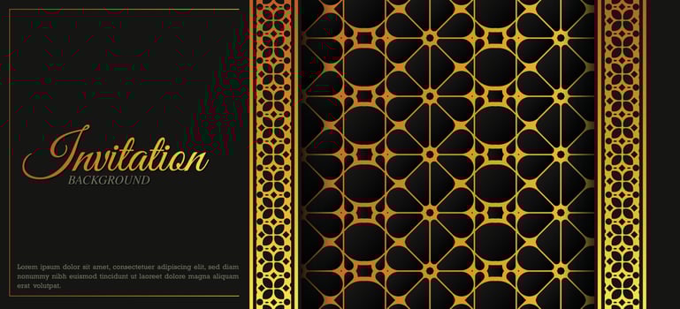 luxury invitation background style ornamental pattern vector