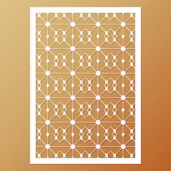 seamless die cut decorative pattern template vector