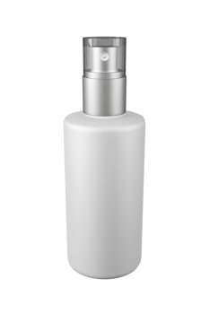 White spray bottle beauty cosmetic Blank mockup 3D illustration png