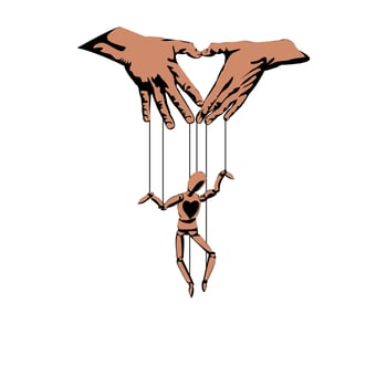 Illustration Vector Graphic of Marionette doll