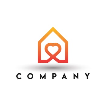 Sweet Home Logo. Love Home Logo vector