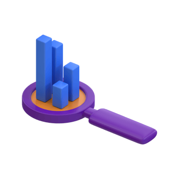 3d rendering Find Graph icon png