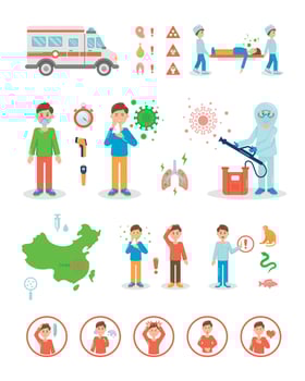 Illustration of Coronavirus vector