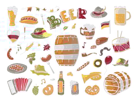 Set of Oktoberfest vector