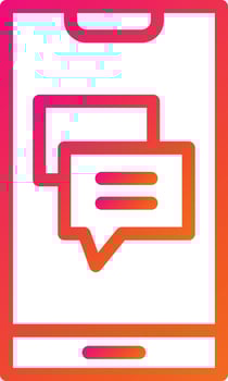 Chat Vector Icon Design Illustration