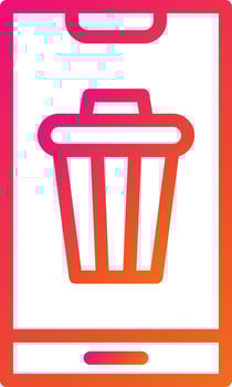 Bin Vector Icon Design Illustration