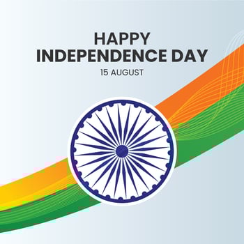 Indian independence day vector