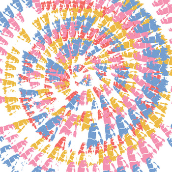 Spiral Tie Dye Paint background. rainbow hippie Swirl. Colorful Tiedye Pattern. Spiral 60s 70s Pattern. Abstract Circle Print. Bright Groovy Stripes. Vector illustration.