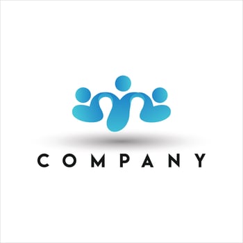 Team Cloud Logo. Family and Kids Logo vector