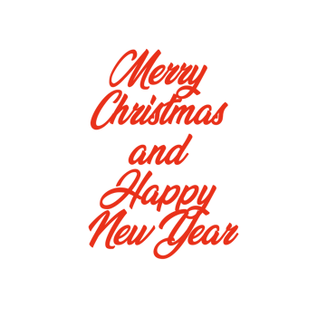 Merry Christmas and Happy New Year png