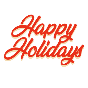 Happy Holidays. Inscription in groove style png