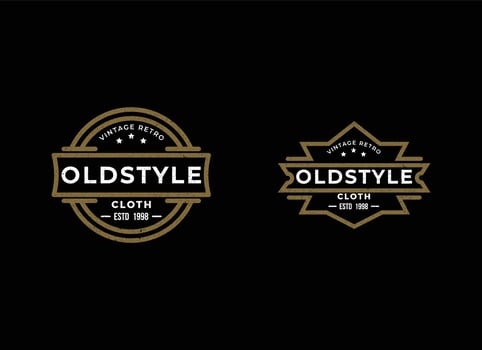 Vintage Retro Old Style Logo Design Inspiration. vector