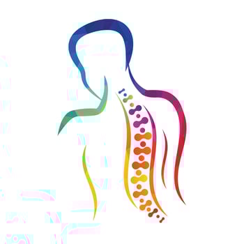 Spine care logo. vector