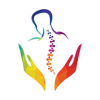 Chiropractic Logo Design Vector illustration.