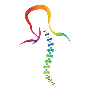 Spine care logo. vector