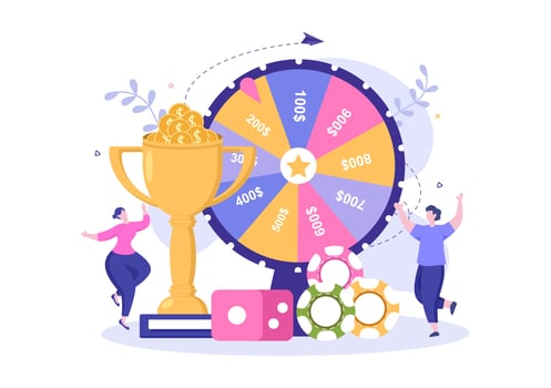 Online Betting Sports Game with Gold Coins and Live Bet Application Service Sport Broadcast in Hand Drawn Cartoon Flat Illustration vector