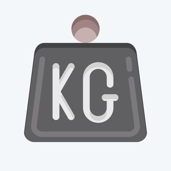 Icon Weight. suitable for education symbol. flat style. simple design editable. design template vector. simple illustration vector